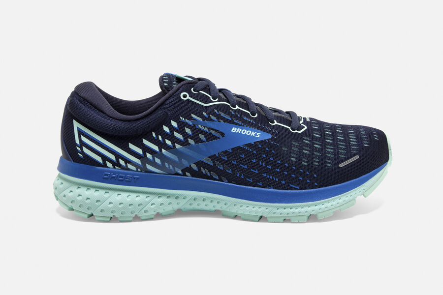 Ghost 13 Road Brooks Running Shoes NZ Womens - Navy/Blue - HCNAFO-483